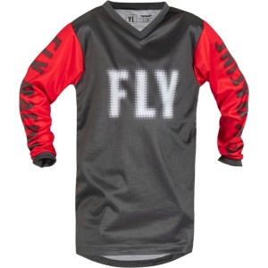 Maillot enfant FLY RACING 2023 F-16 Gris Rouge