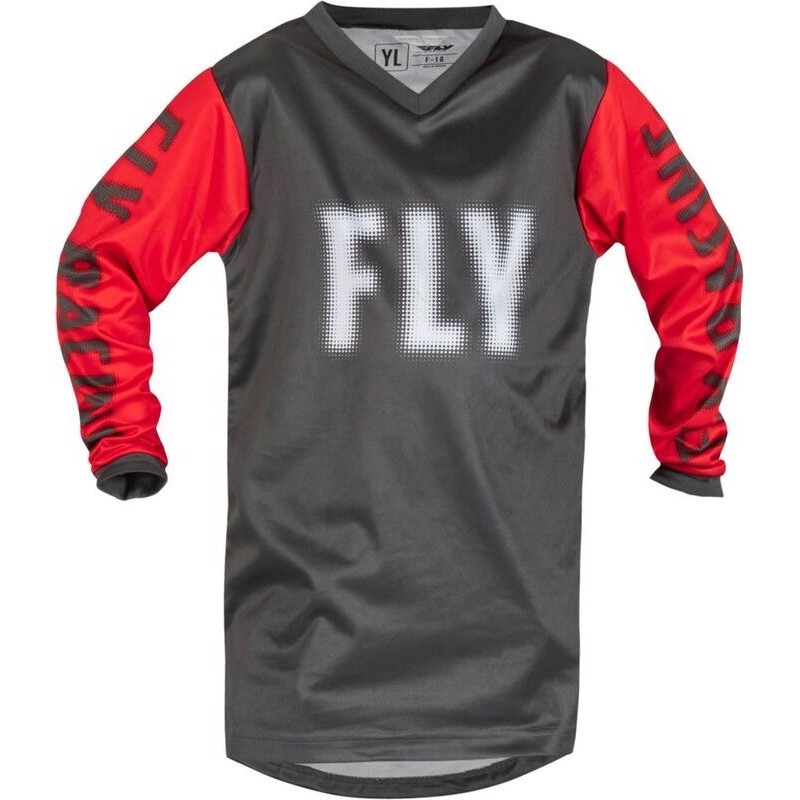 Maillot enfant FLY RACING 2023 F-16 Gris Rouge Maillot enfant FLY RACING 2023 F-16 Gris Rouge