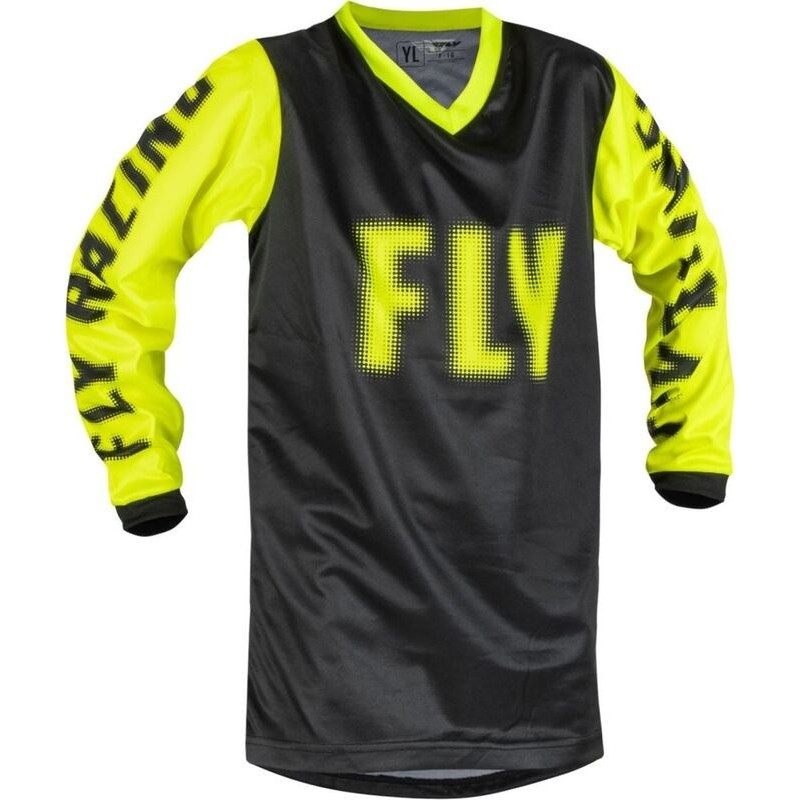 Maillot enfant FLY RACING 2023 F-16 Noir Jaune Maillot enfant FLY RACING 2023 F-16 Noir Jaune