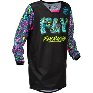 Maillot enfant FLY RACING 2026 Kinetic Mutant Noir Multi