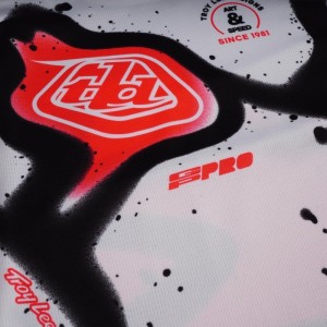 Maillot enfant TROY LEE DESIGNS GP Pro Membrane Blanc Infra Rouge