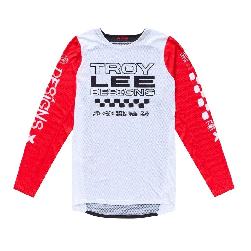 Maillot enfant TROY LEE DESIGNS GP Pro Standard Rouge Blanc Maillot enfant TROY LEE DESIGNS GP Pro Standard Rouge Blanc