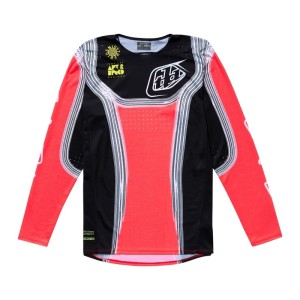 Maillot enfant TROY LEE DESIGNS SE PRO Stripes Infra Noir Rouge