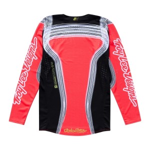 Maillot enfant TROY LEE DESIGNS SE PRO Stripes Infra Noir Rouge