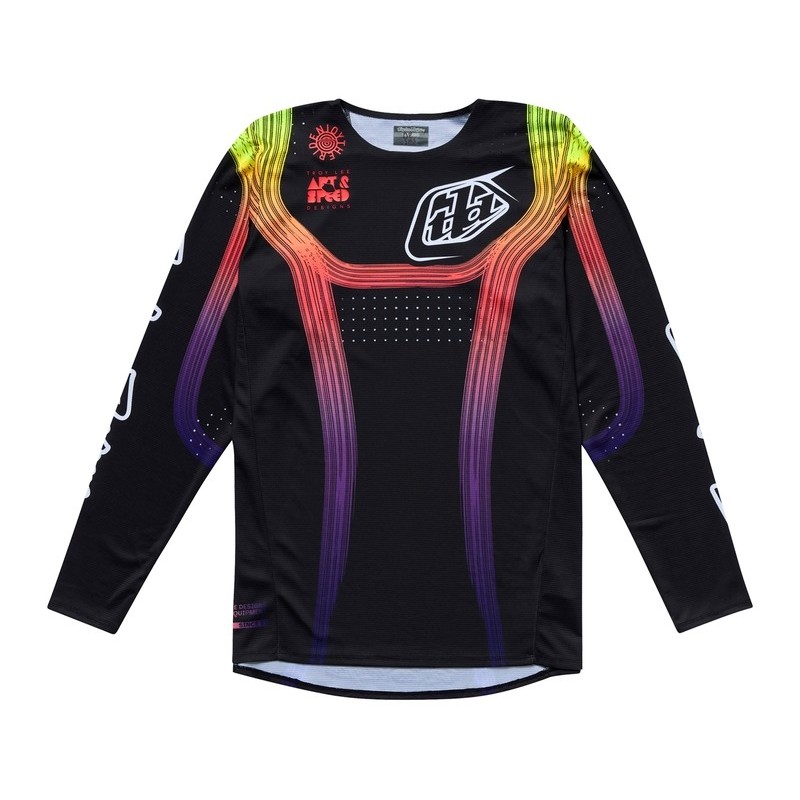 Maillot enfant TROY LEE DESIGNS SE PRO Stripes Noir Multi Maillot enfant TROY LEE DESIGNS SE PRO Stripes Noir Multi