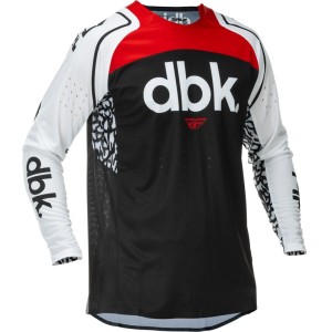 Maillot FLY RACING 2026 Evolution DST DBK Spécial édition Noir Blanc Rouge