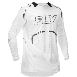 Maillot FLY RACING 2026 Evolution DST Flash LE Blanc Argent