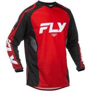 Maillot FLY RACING 2026 F-16 Rouge Noir Blanc