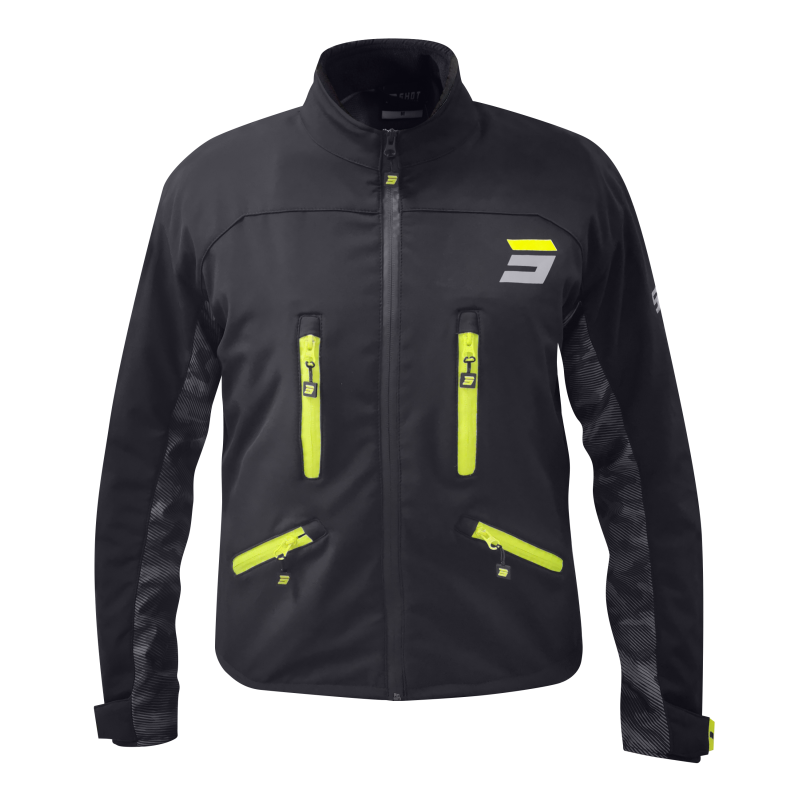 Veste Enduro SHOT 2026 Climatic Noir Jaune Fluo