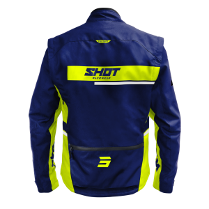 Veste Enduro SHOT  2026 Contact Assault 2.0 Bleu Jaune Fluo
