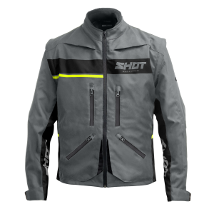 Veste Enduro SHOT 2026 Contact Assault 2.0 Gris Jaune Fluo