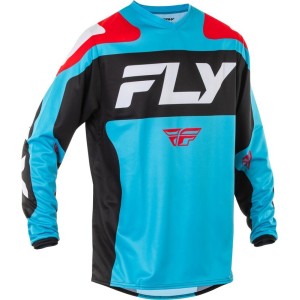 Maillot FLY RACING 2025 F-16 Bleu clair Rouge Noir