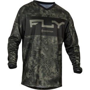 Maillot FLY RACING 2024 F-16 Kryptec S.E.Moss Grey Noir