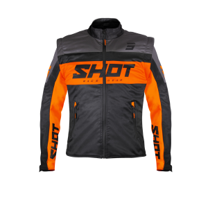 Veste SHOT 2026 Enduro Softshell Lite Noir Orange