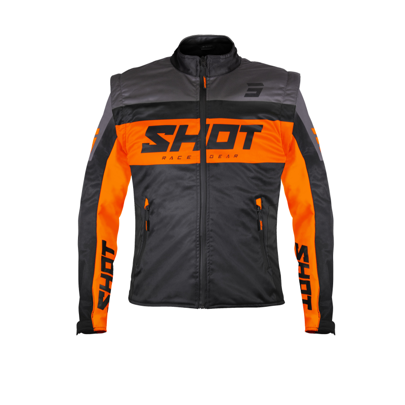 Veste SHOT 2026 Enduro Softshell Lite Noir Orange