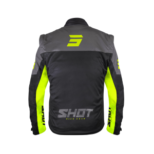 Veste SHOT 2026 Enduro Softshell Lite Noir Jaune Fluo