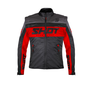 Veste SHOT 2026 Enduro Softshell Lite Noir Rouge