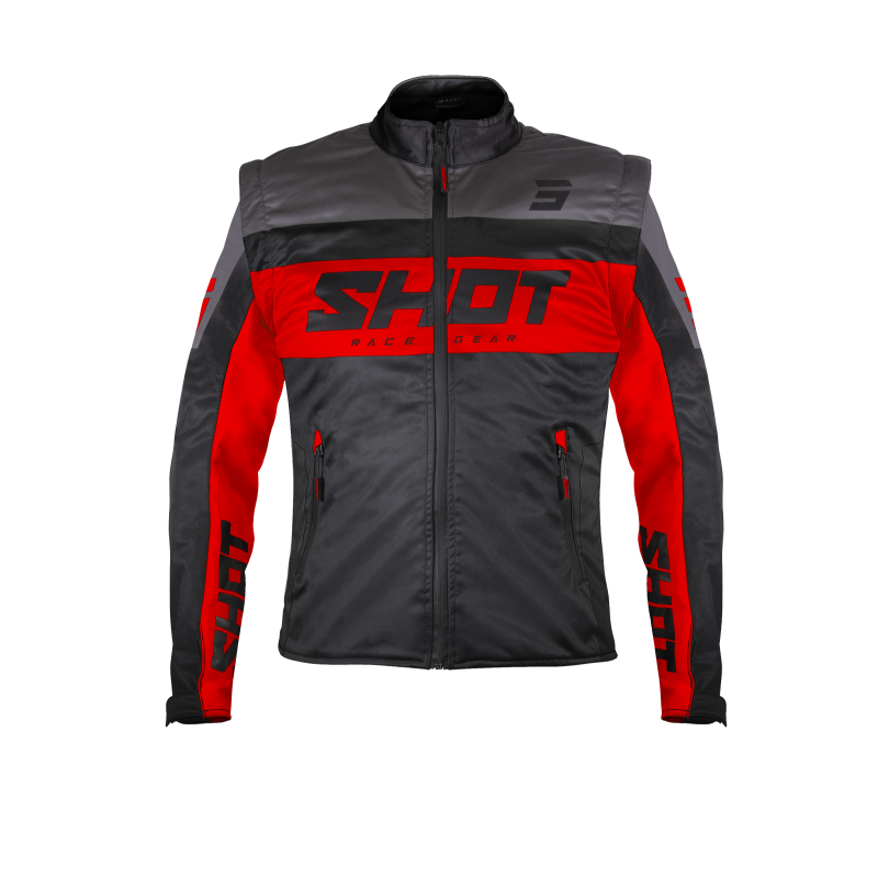 Veste SHOT 2026 Enduro Softshell Lite Noir Rouge
