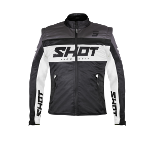 Veste SHOT 2026 Enduro Softshell Lite Noir Blanc