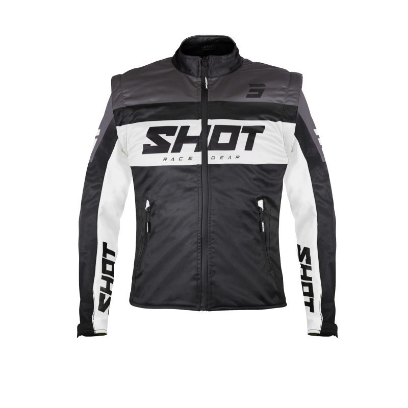 Veste SHOT 2026 Enduro Softshell Lite Noir Blanc
