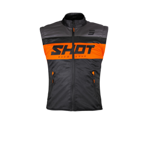 Veste Enduro SHOT 2026 Bodywarmer Lite Noir Orange