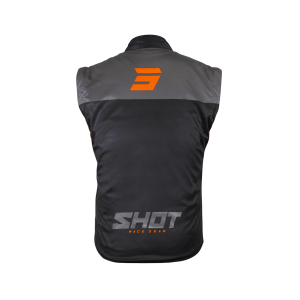 Veste Enduro SHOT 2026 Bodywarmer Lite Noir Orange