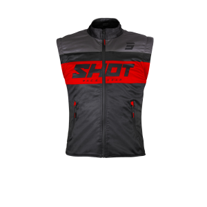 Veste Enduro SHOT 2026 Bodywarmer Lite Noir Rouge