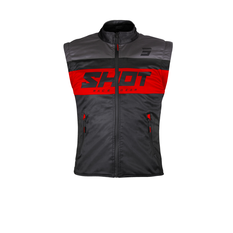 Veste Enduro SHOT 2026 Bodywarmer Lite Noir Rouge