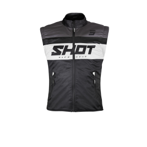 Veste Enduro SHOT 2026 Bodywarmer Lite Noir Blanc