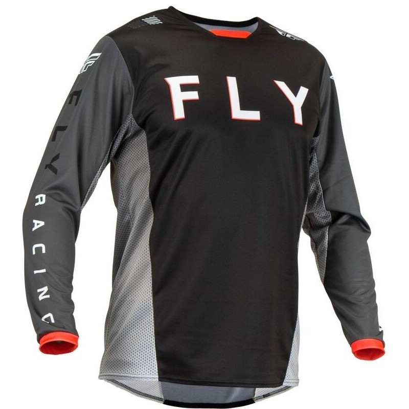 Maillot FLY RACING 2023 Kinetic Kore Noir Gris