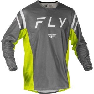 Maillot FLY RACING 2025 Kinetic Mesh Gris Jaune