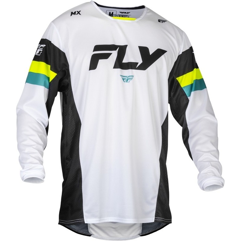 Maillot FLY RACING 2024 Kinetic Prix Blanc Maillot FLY RACING 2024 Kinetic Prix Blanc