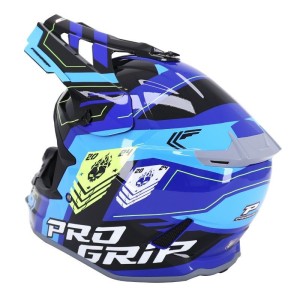 Casque Cross PROGRIP 3080 Spirit Bleu Noir