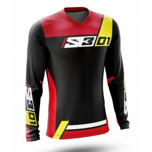 Maillot S3 Collection 01 Noir Rouge