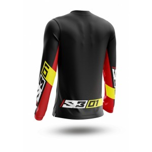 Maillot S3 Collection 01 Noir Rouge