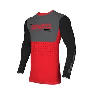Maillot SEVEN Vox Aperture Rouge Noir