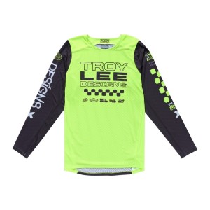 Maillot TROY LEE DESIGNS GP Pro Air Standard Jaune fluo Noir