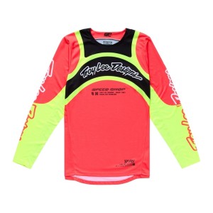 Maillot TROY LEE DESIGNS GP Pro Swerve Infra Rouge Jaune