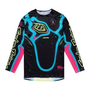 Maillot TROY LEE DESIGNS SE Ultra Membrane Noir Jaune