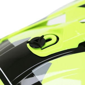 Casque Cross PROGRIP 3080 Spirit Jaune fluo Gris