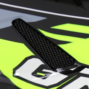 Casque Cross PROGRIP 3080 Spirit Jaune fluo Gris