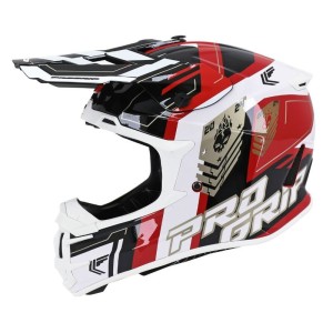 Casque Cross PROGRIP 3080 Spirit Rouge Noir