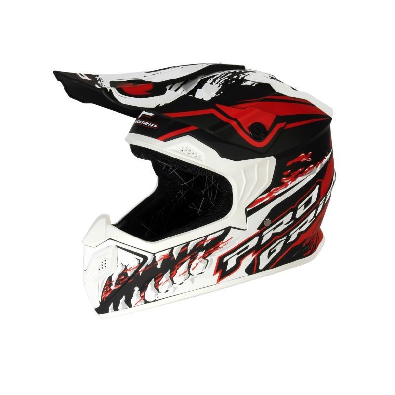 Casque Cross enfant PROGRIP 3009 Rouge Noir