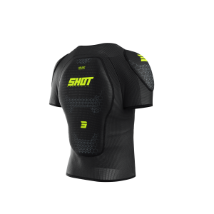 T-shirt de protection SHOT 2026 Airlight Noir Jaune Fluo