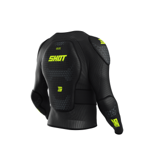 Gilet de protection SHOT 2026 Airlight Noir Jaune Fluo