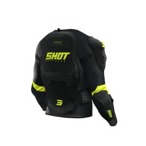 Gilet de protection SHOT Optimal 2.0 2026 Noir Jaune Fluo