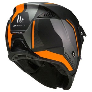 Casque MT STREETFIGHTER SV S TOTEM C3 Noir Orange Mat