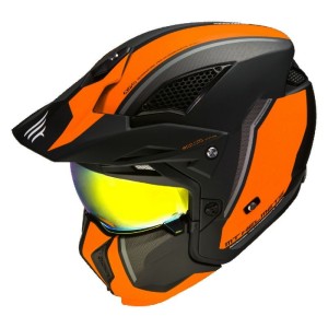 Casque MT STREETFIGHTER SV S TOTEM C3 Noir Orange Mat