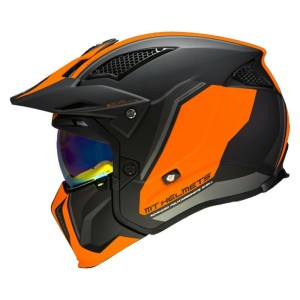 Casque MT STREETFIGHTER SV S TOTEM C3 Noir Orange Mat