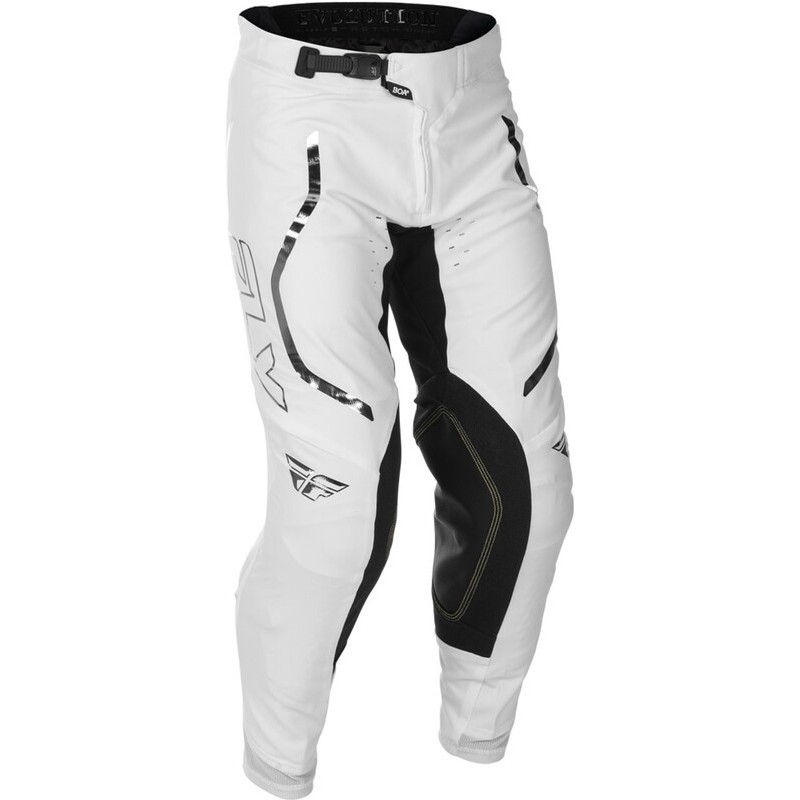 Pantalon FLY RACING Evolution DST 2026 Flash L.E. Blanc Argent